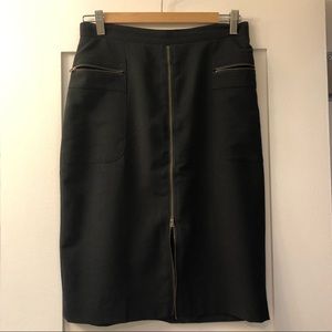 Zippered Black Skirt